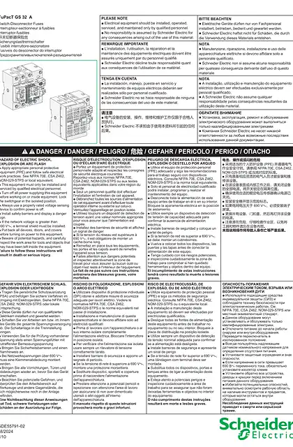 schneider施耐德FuPacT GS - 开关切断器保险丝 32 A - 说明页